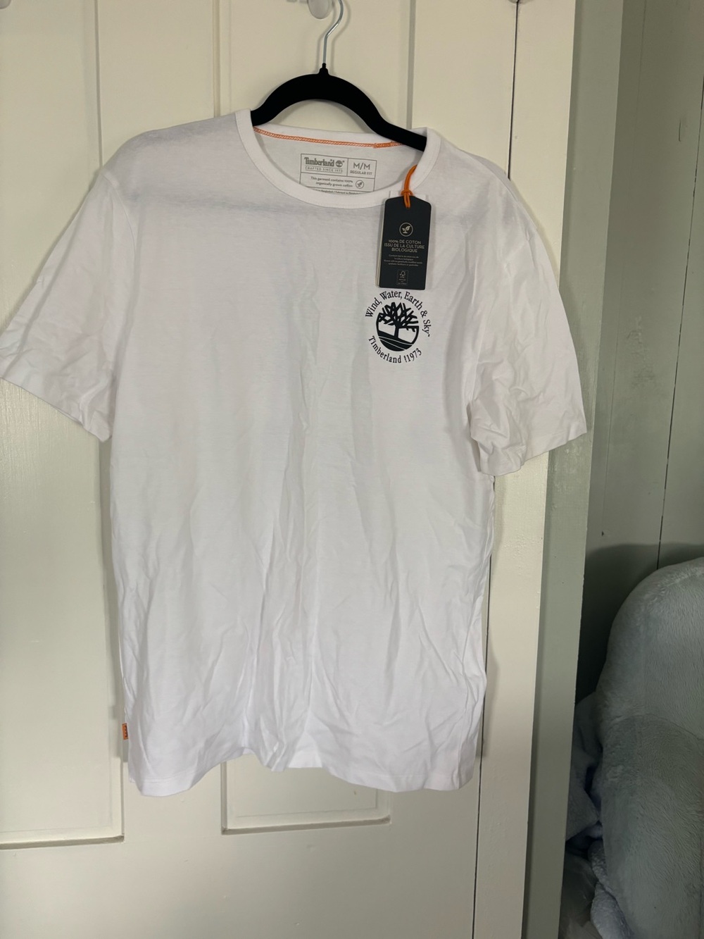 Timberland White Short Sleeve Logo Tee